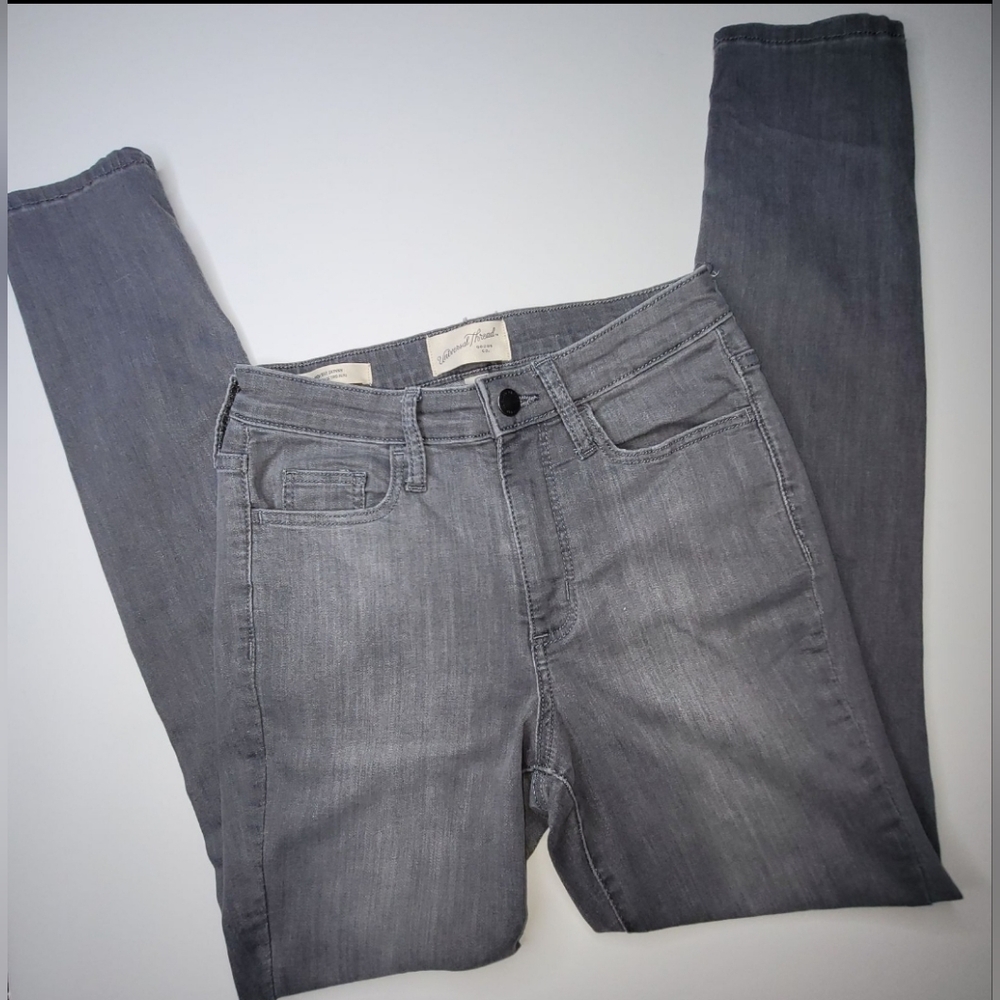 Women's Universal Thread Gray High Rise Skinny Jeans 00